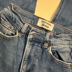 Reformation Cynthia High Rise Straight Jeans